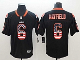 Nike Browns 6 Baker Mayfield Black USA Flag Fashion Limited Jerseys,baseball caps,new era cap wholesale,wholesale hats